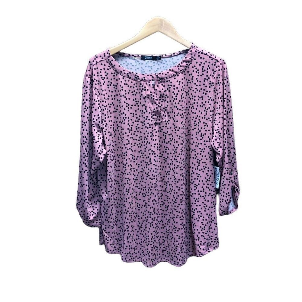 CURE. 3XL (XXX) Pink and Black NWT Blouse